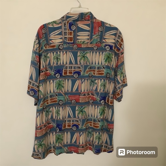 Beck Sport Hawaiian Shirt Men’s Large Button Up Surfboard Station wagon Cars - Picture 15 of 16